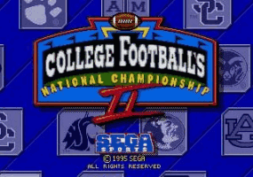 College Footballs National Championship II Title Screen